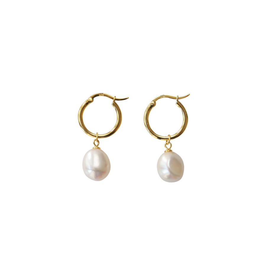 Hoops medium mit Perlen